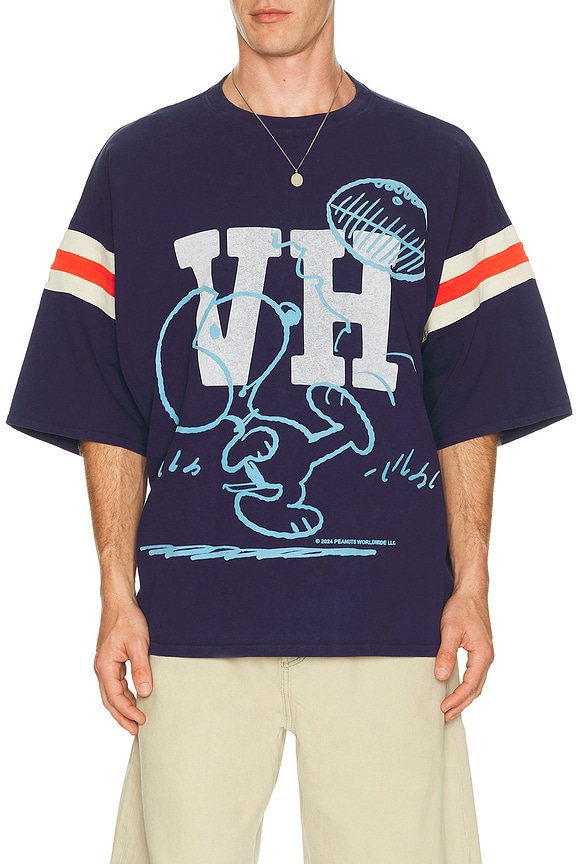 view 1 of 4 x Peanuts Snoopy Football Jersey in Blue