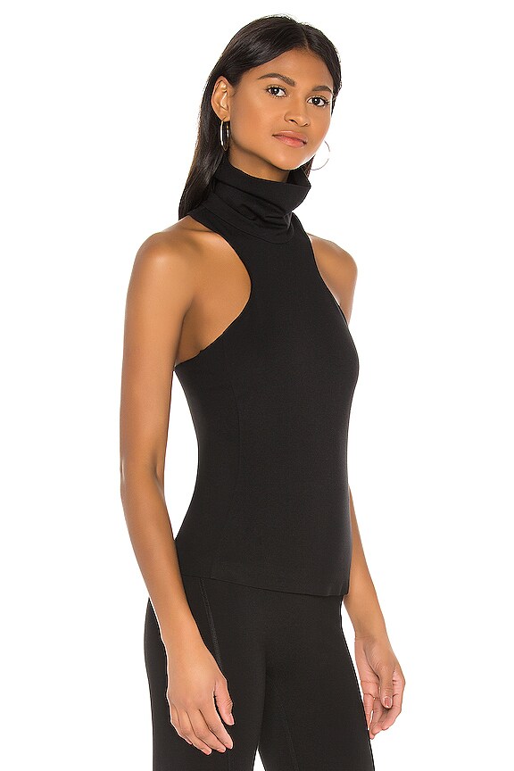 view 2 of 4 X CRK Snap Turtleneck T Back Top in Windsor Black