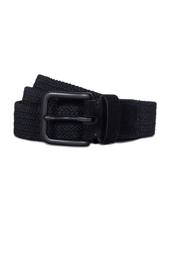 view 2 of 2 CINTURÓN 32MM STRETCH WOVEN in Black