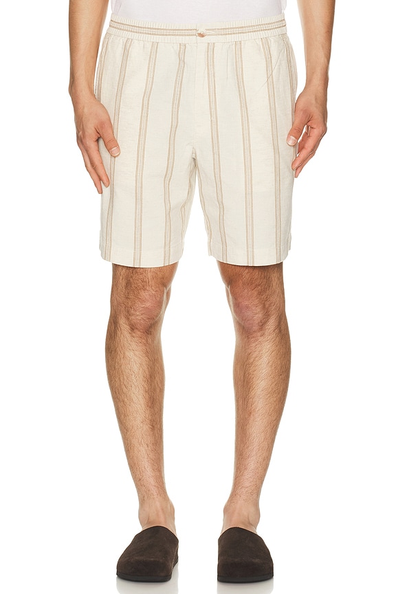 view 1 of 4 Cove Stripe Short in Midland & Smock White