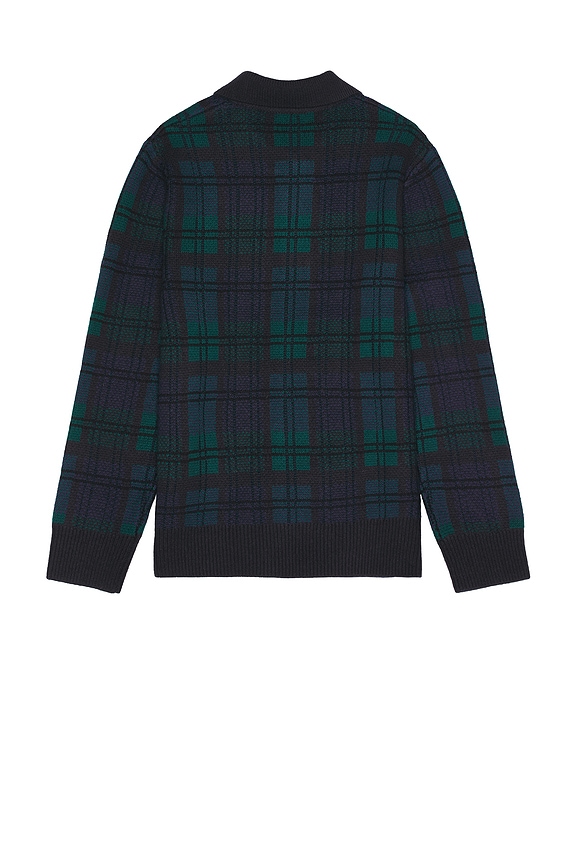 view 2 of 3 Plaid Button Down Sweater in Coastal Combo