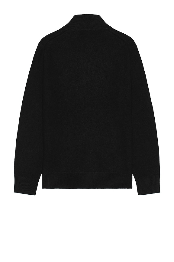 view 2 of 3 Boiled Cashmere Full Zip Sweater in Black
