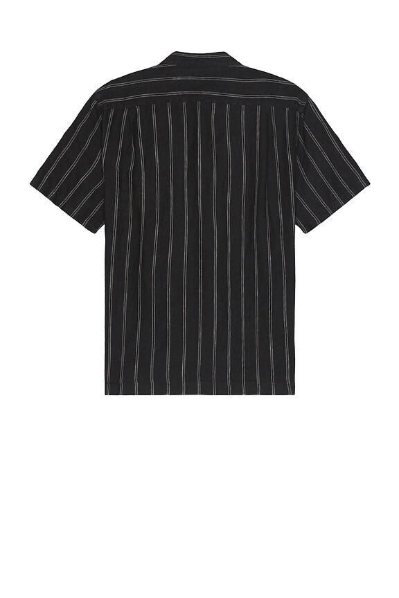 view 2 of 3 Moonbay Stripe Short Sleeve Shirt in Soft Black
