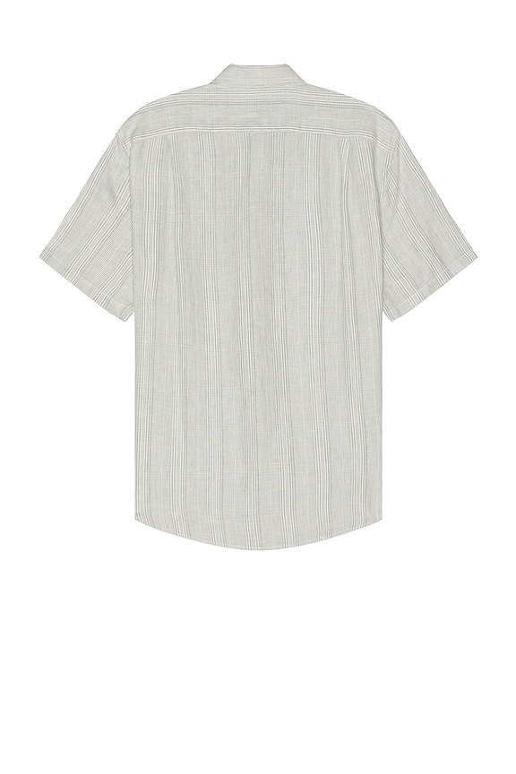 view 2 of 5 Shadow Stripe Short Sleeve Shirt in Alabaster & Limestone