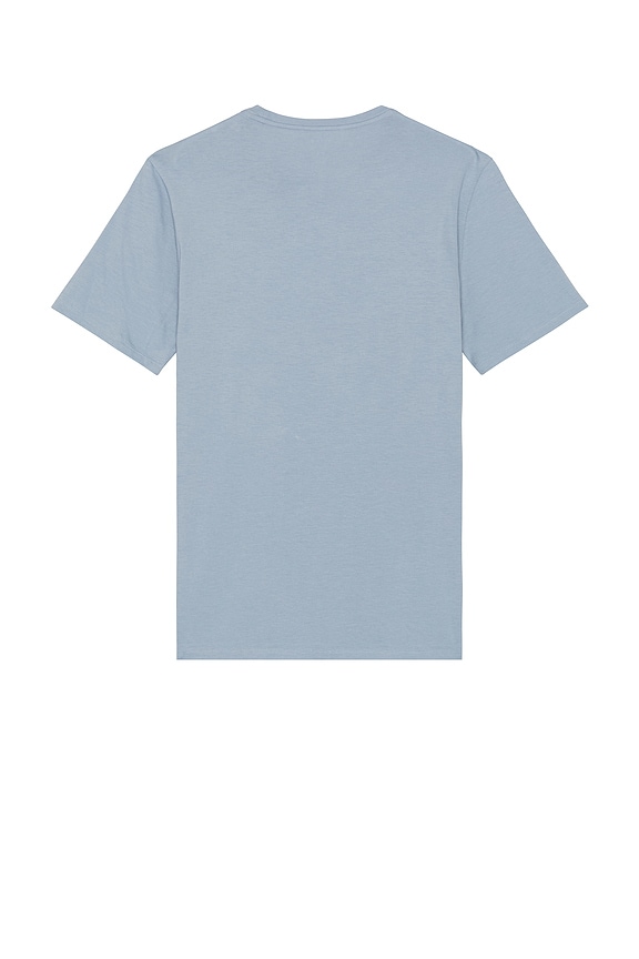 view 2 of 3 Short Sleeve Pima Crewneck T-Shirt in Blue Hour