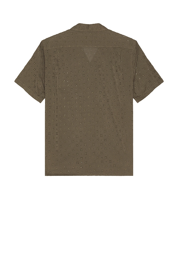 view 2 of 4 Cotton Eyelet Collar Shirt in Dome