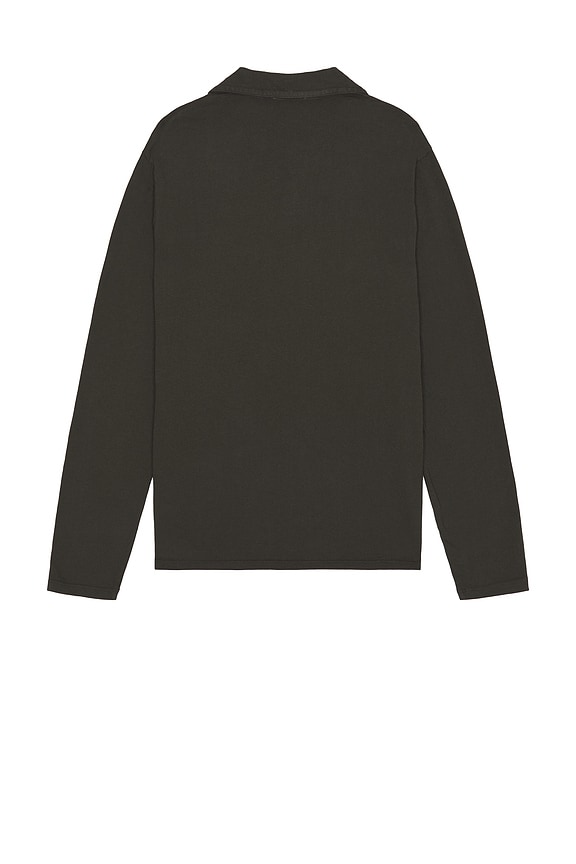 view 2 of 4 Long Sleeve Johnny Polo in Washed Dark Leaf