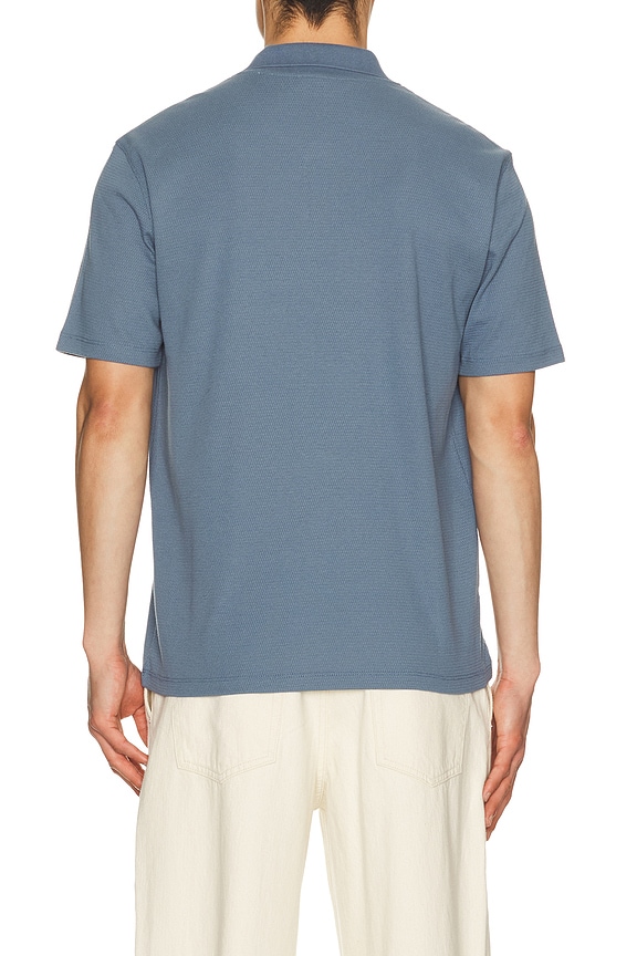 view 2 of 4 Short Sleeve Johnny Collar in Uniform Blue