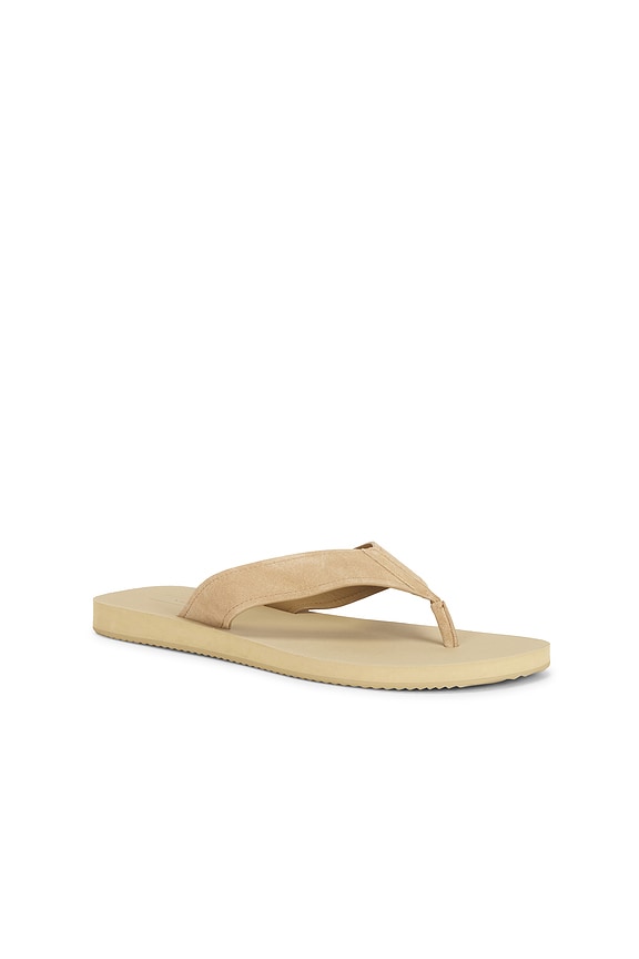 view 2 of 5 Fiji Suede Thong Sandal in New Camel