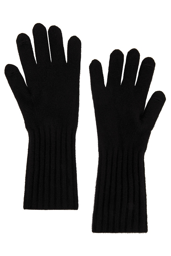 view 2 of 2 Boiled Cashmere Knit Glove in Black