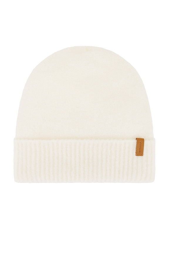 view 2 of 3 Cashmere Boucle Cuffed Hat in White Sand