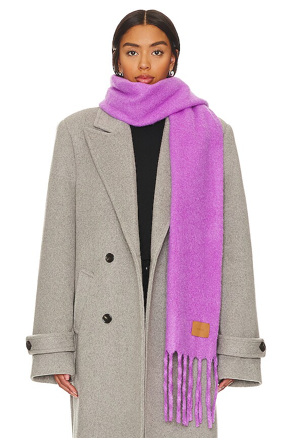 view 1 of 3 Alpaca Blend Solid Scarf in Wild Astor