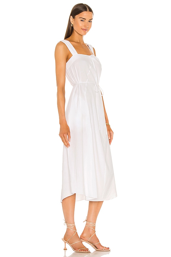 view 2 of 3 Poet Strap Knot Front Dress in Optic White