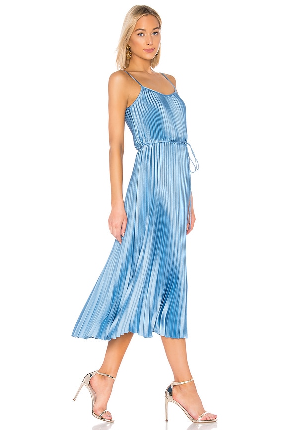 view 2 of 3 Pleated Cami Dress in Blue Pumice