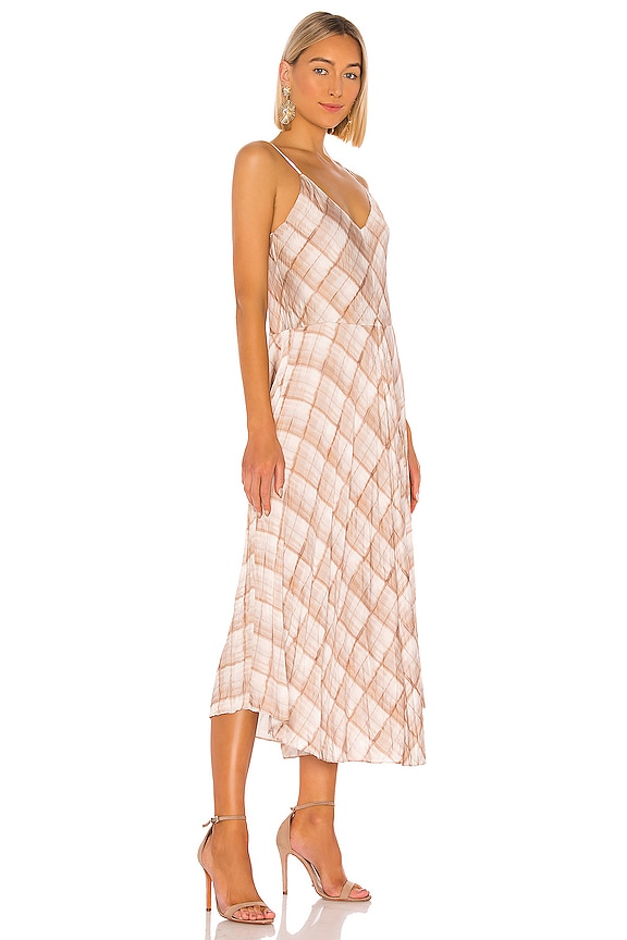 view 2 of 3 Hazy Plaid Cami Dress in Sun Taupe