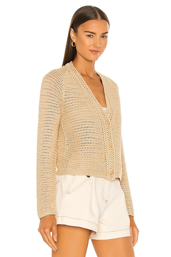 view 2 of 4 Crochet Cardigan in Straw