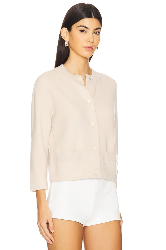 view 2 of 4 CÁRDIGAN SHRUNKEN SNAP in Beach