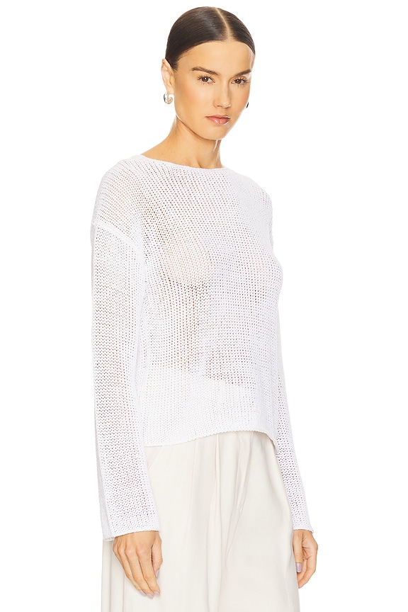 view 2 of 4 Coated Pullover in Optic White