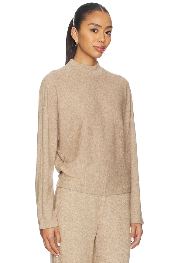 view 2 of 4 Cozy Dolman Mock Neck Pullover in Bruna
