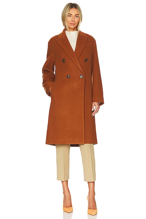 view 2 of 4 MANTEAU BRUSHED in Golden Toffee