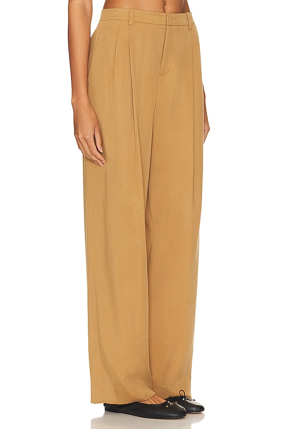 view 2 of 4 Drop Waist Pleated Trouser in Amber Wave