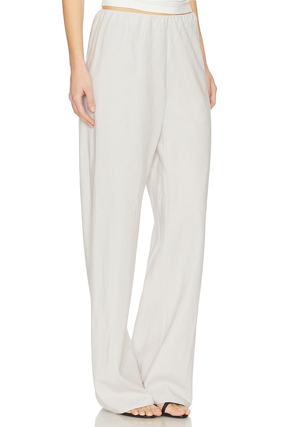 view 2 of 6 High Waist Bias Pant in Salt Glass