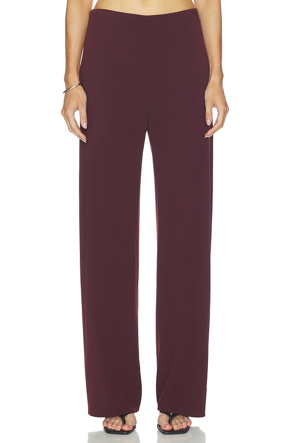 view 2 of 7 Colette High Waist Crepe Bias Pant in Black Rose