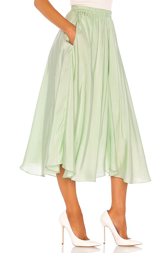 view 2 of 4 Gathered Pull On Skirt in Sea Foam