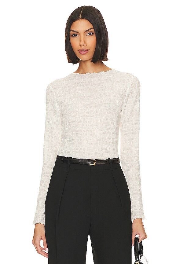 view 1 of 4 Smocked Top in Off White