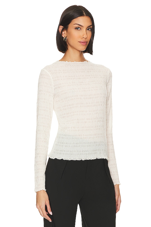 view 2 of 4 Smocked Top in Off White