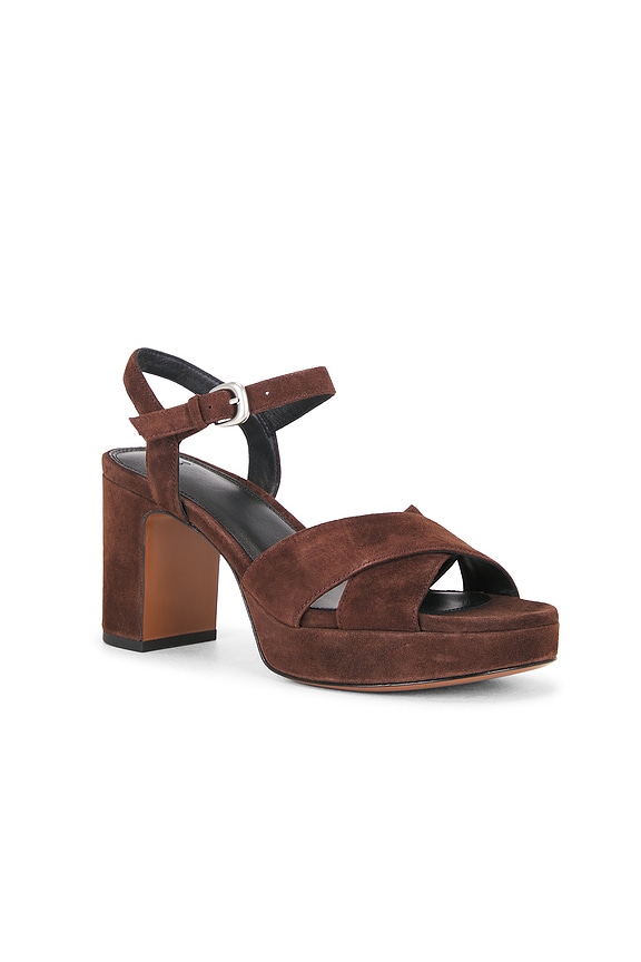 view 2 of 5 SANDALIA ERICKA PLATFORM in Cacao Brown