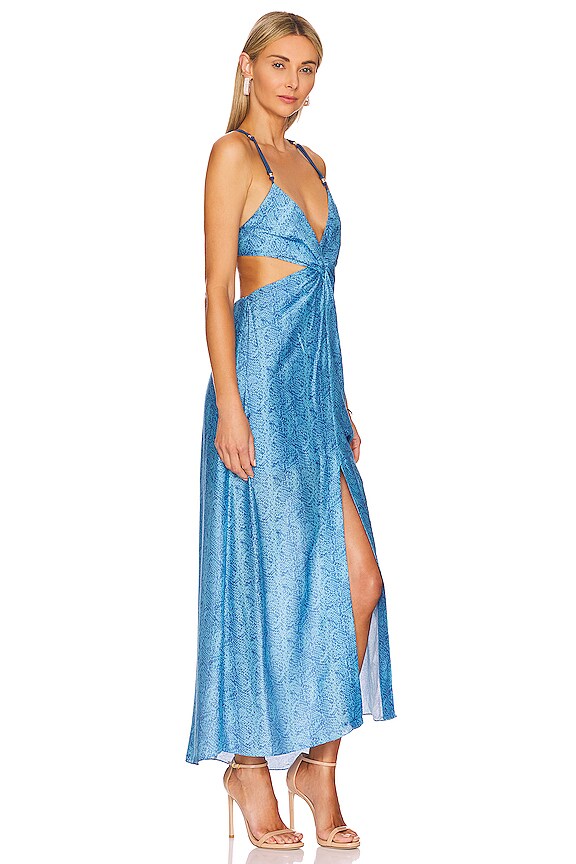 view 2 of 3 MAXIVESTIDO DUDA in Pizan Blue