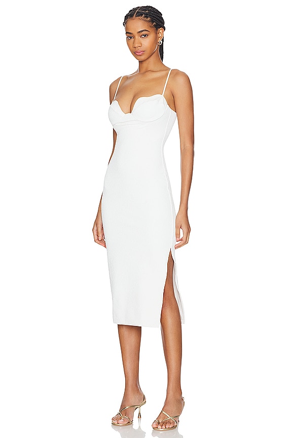 view 2 of 3 VESTIDO MIDI FIRENZE LOU in Off White