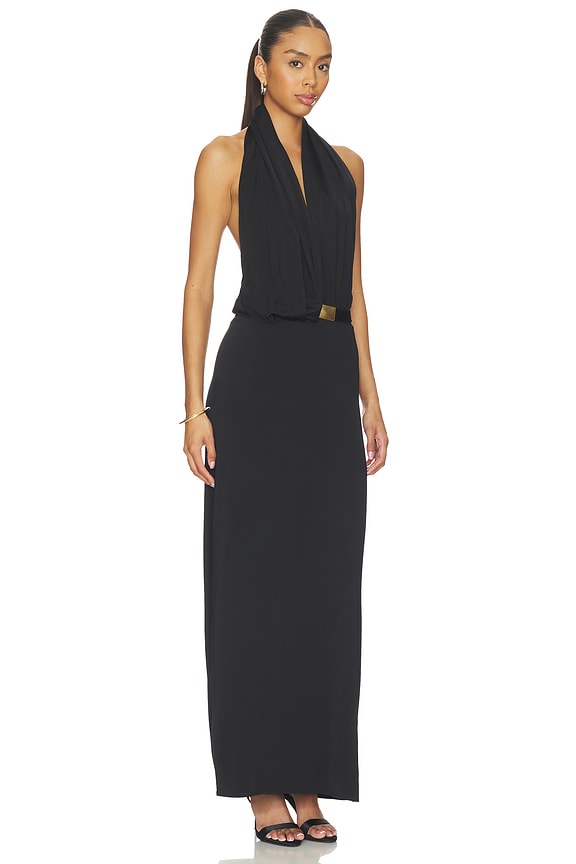 view 2 of 3 VESTIDO LARGO ROSANA in Black