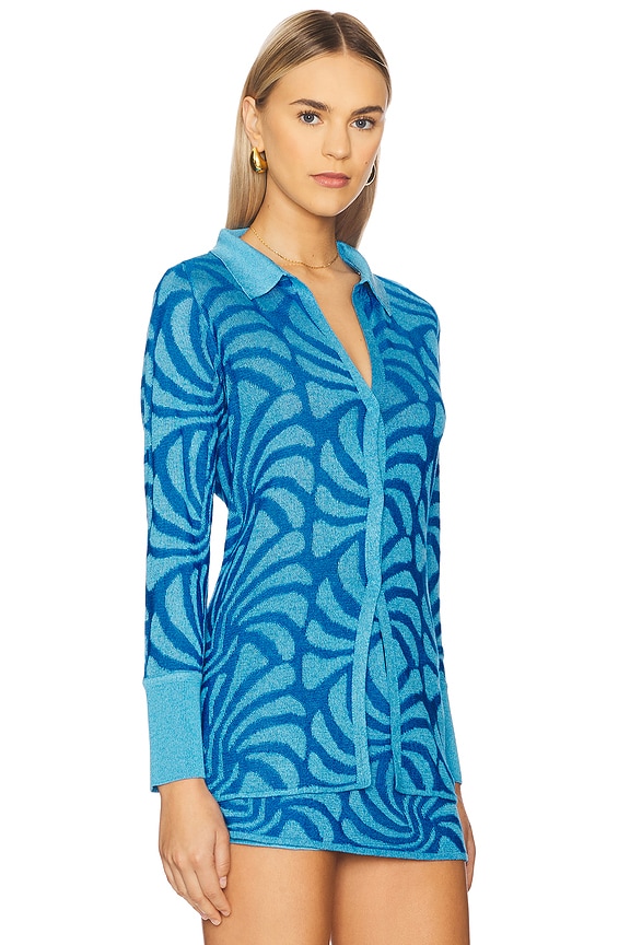 view 2 of 4 Lara Blouse in Jacquard Neptune