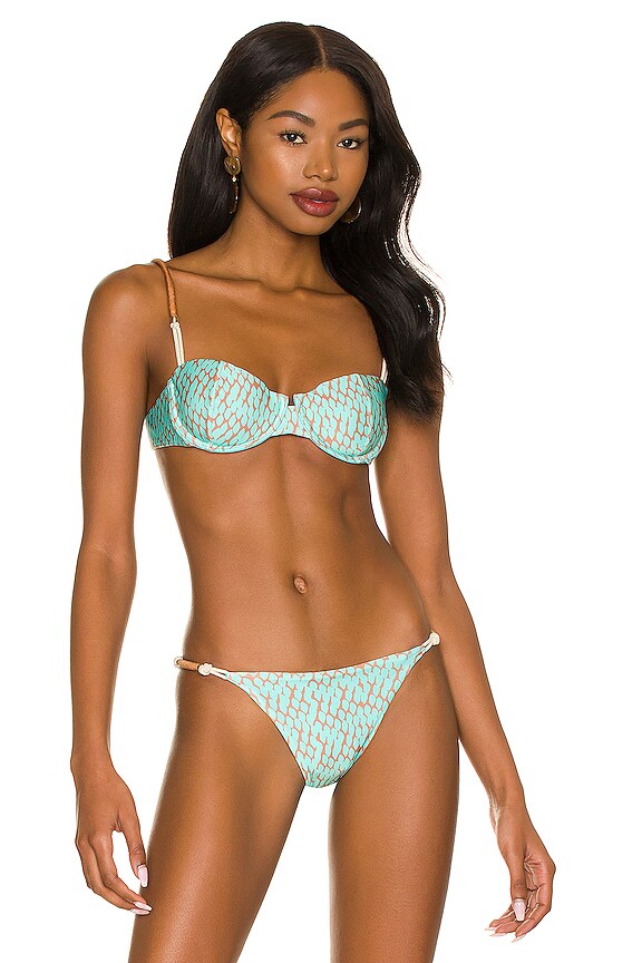 view 1 of 4 TOP À ARMATURES ELIS in Mamba Aqua