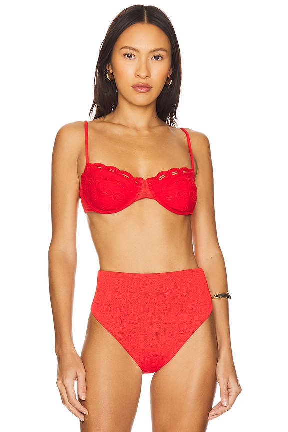 view 1 of 4 Naya Nissi Top in Firenze Ruby & Eyelet