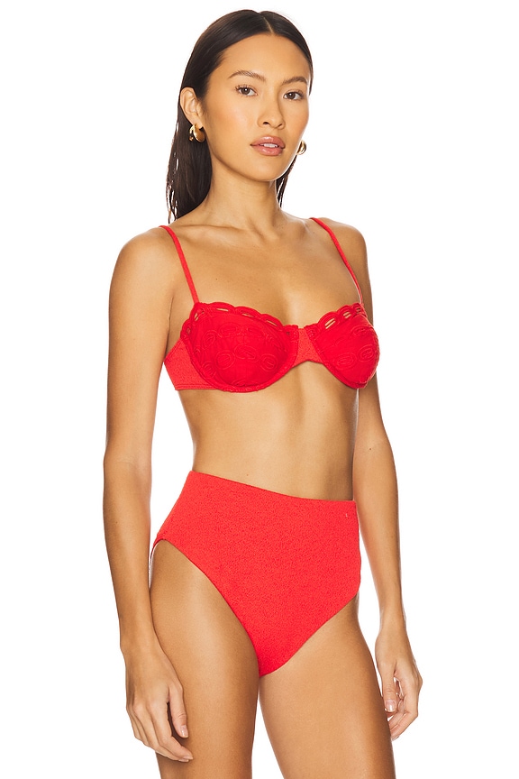 view 2 of 4 Naya Nissi Top in Firenze Ruby & Eyelet