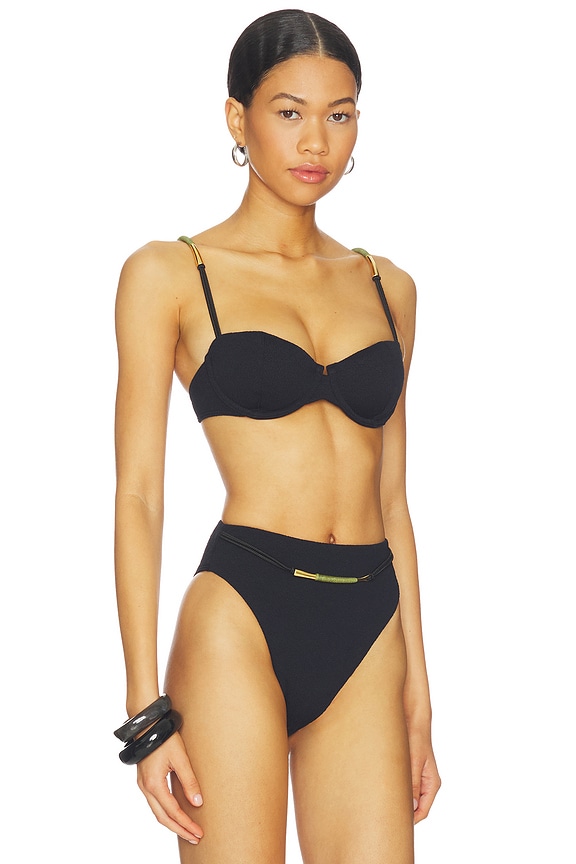 view 2 of 4 HAUT DE MAILLOT DE BAIN MABEL in Black