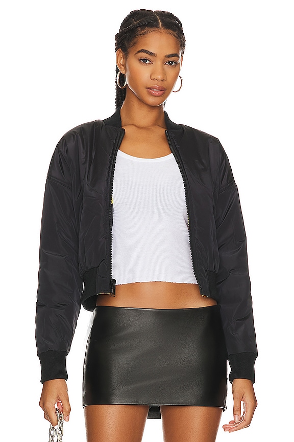 view 2 of 7 Bomber Jacket in Black & Gold