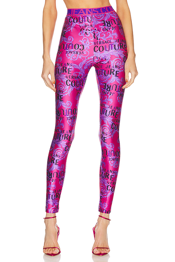 view 1 of 4 Logo Couture Legging in Beetroot Purple
