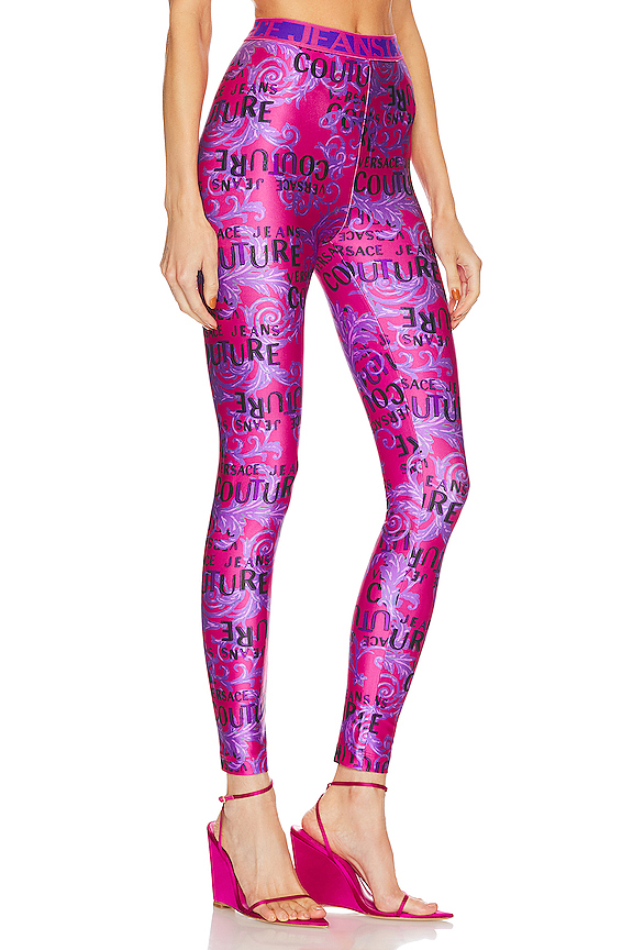 view 2 of 4 Logo Couture Legging in Beetroot Purple