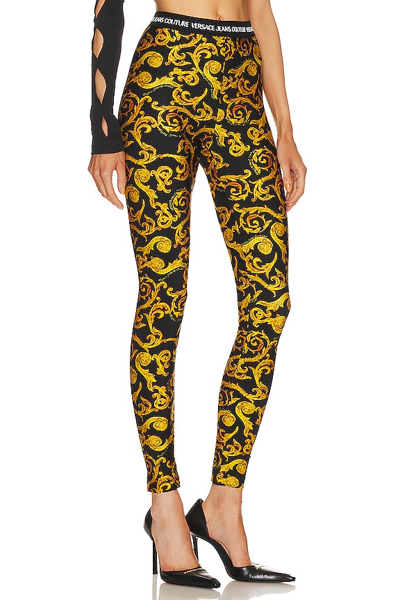 view 2 of 4 レギンス in Gold & Black