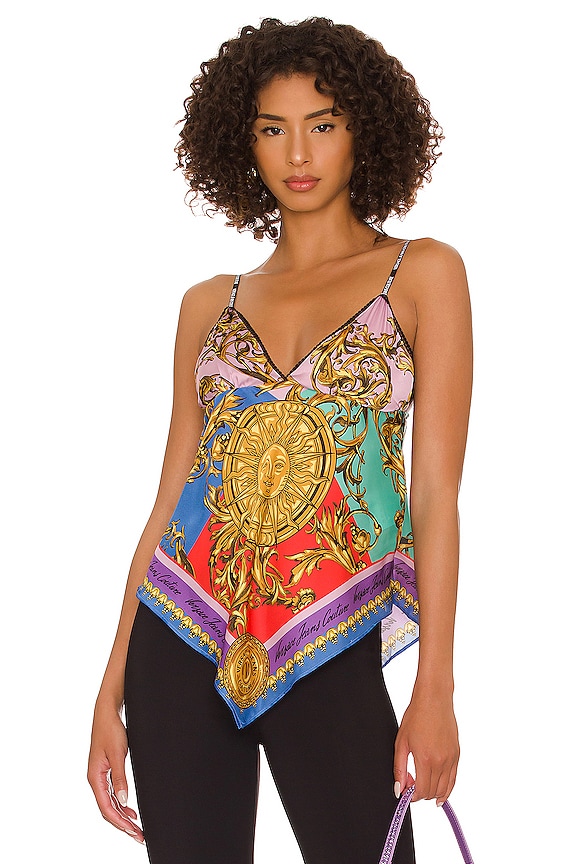 view 1 of 4 Scarf Top in Multicolor