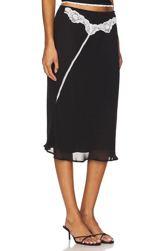 view 2 of 6 Double Layer Skirt in Black