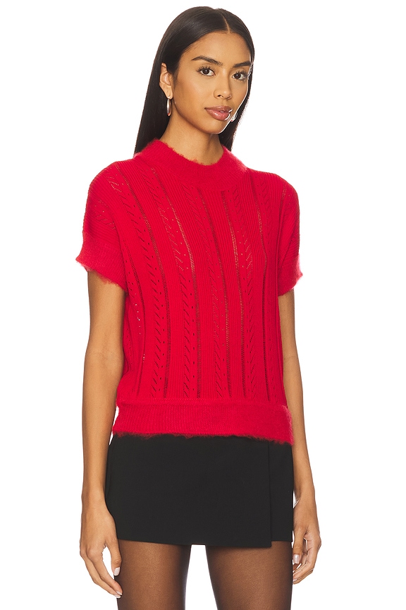 view 2 of 5 Knit T-shirt in Vermillion