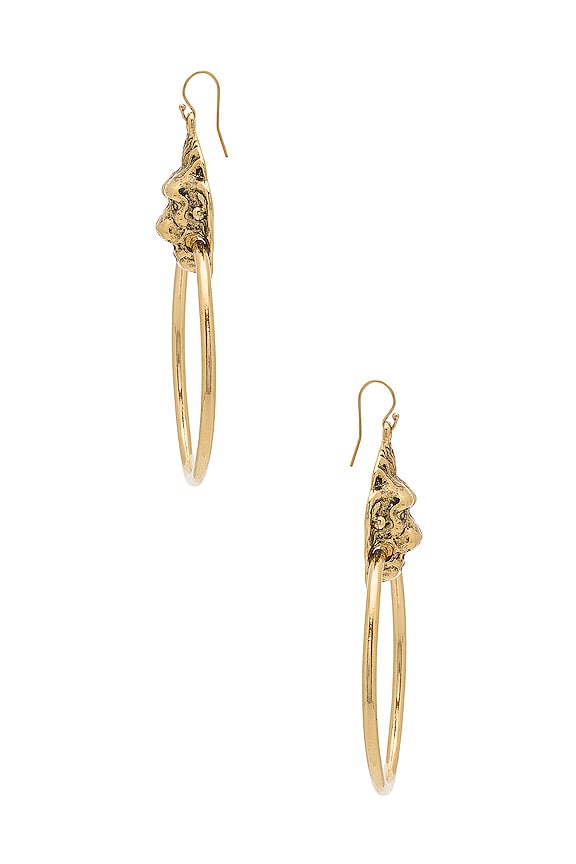 view 2 of 2 ЗОЛОТЫЕ СЕРЬГИ VANDAL in Gold