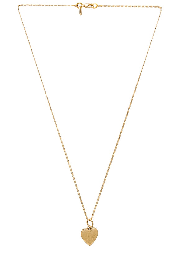 view 2 of 2 The Heart Locket Necklace in Gold