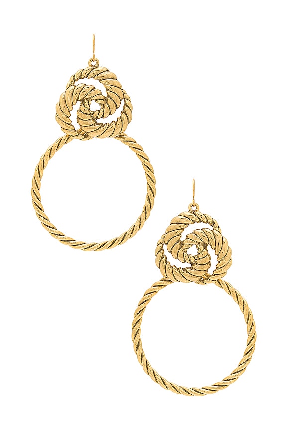 view 1 of 2 СЕРЬГИ VALLETA in Gold