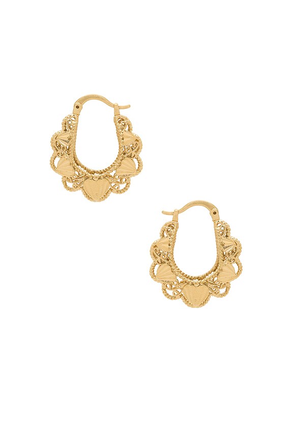 view 1 of 2 Lillian Hoop in Gold